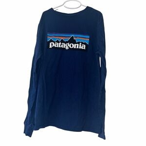 Patagonia kids Blue Long Sleeve graphic Shirt Sz XL 14